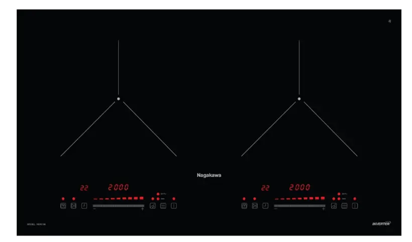 Bếp điện từ đôi Nagakawa NDI9196