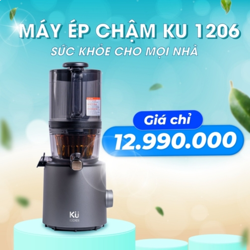 Máy ép chậm KUCHEN KU 1206 màu đỏ
